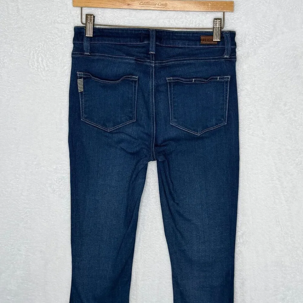 Paige Jeans Women's Size‎ 27 Dark Blue Hoxton Crop Ankle Denim Stretch Mid rise
